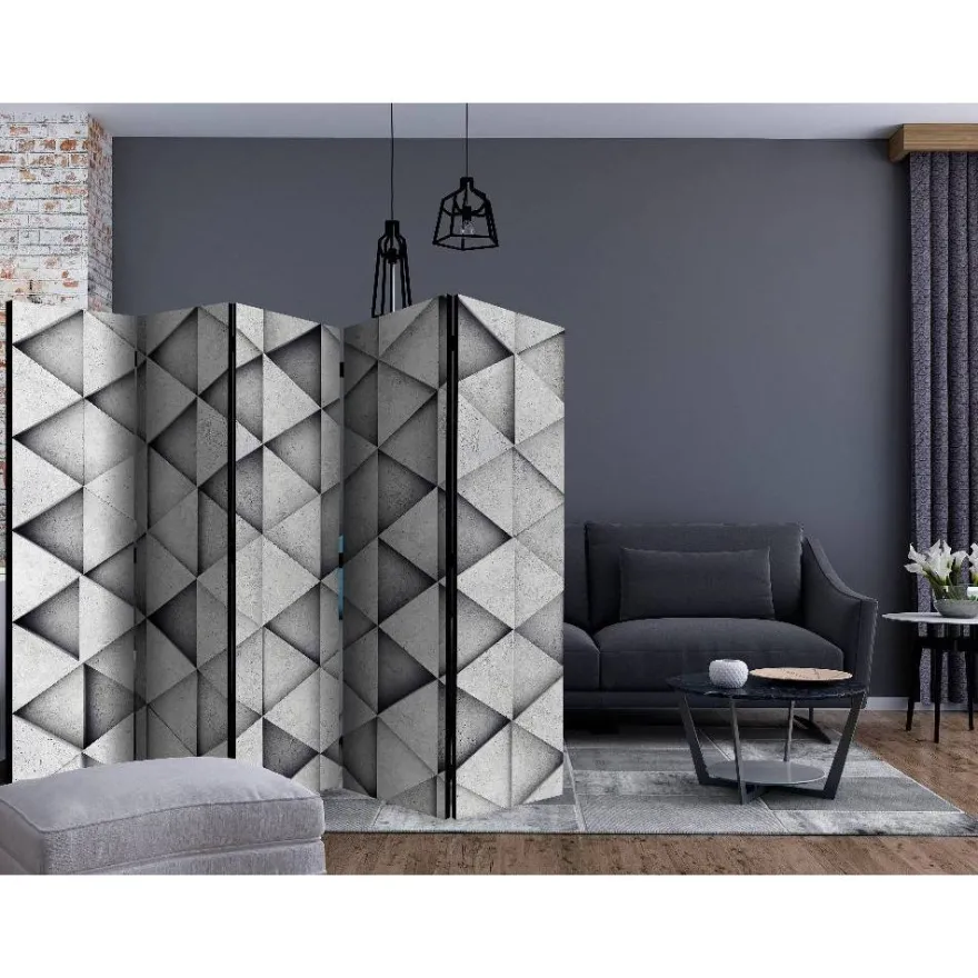 Sermi Artgeist Grey Triangles II, 225x172cm