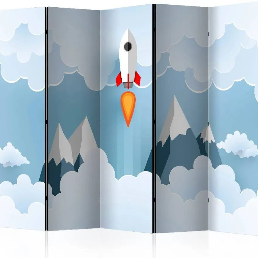 Sermi Artgeist Rocket in the Clouds II, 225x172cm