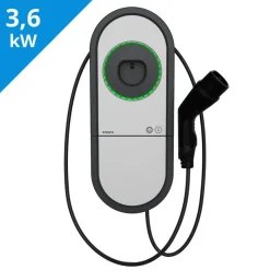 Sähköauton latausasema Ensto One EVH, Type2, 3.6kW(1x16A), 5m kaapeli