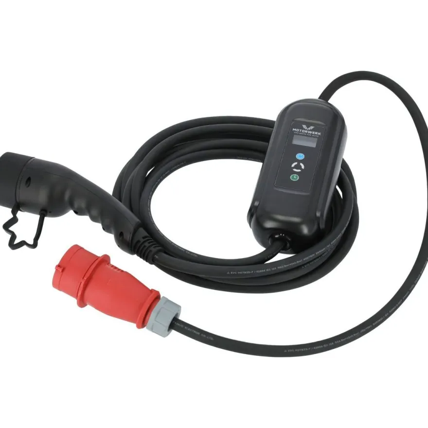Sähköauton latauslaite Motorwerk EV, Type2, 3-vaihe, 16A, 11kW, eri vaihtoehtoja