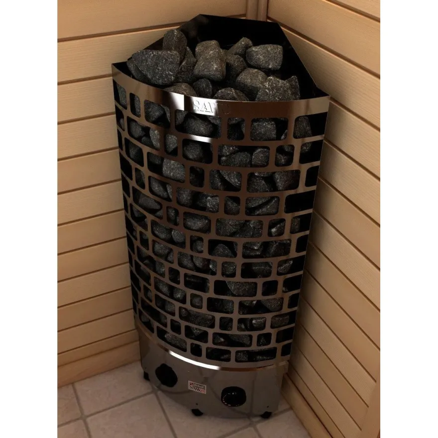Sähkökiuas Aries Corner 4.5kW, 3-6m³, kiinteä ohjaus