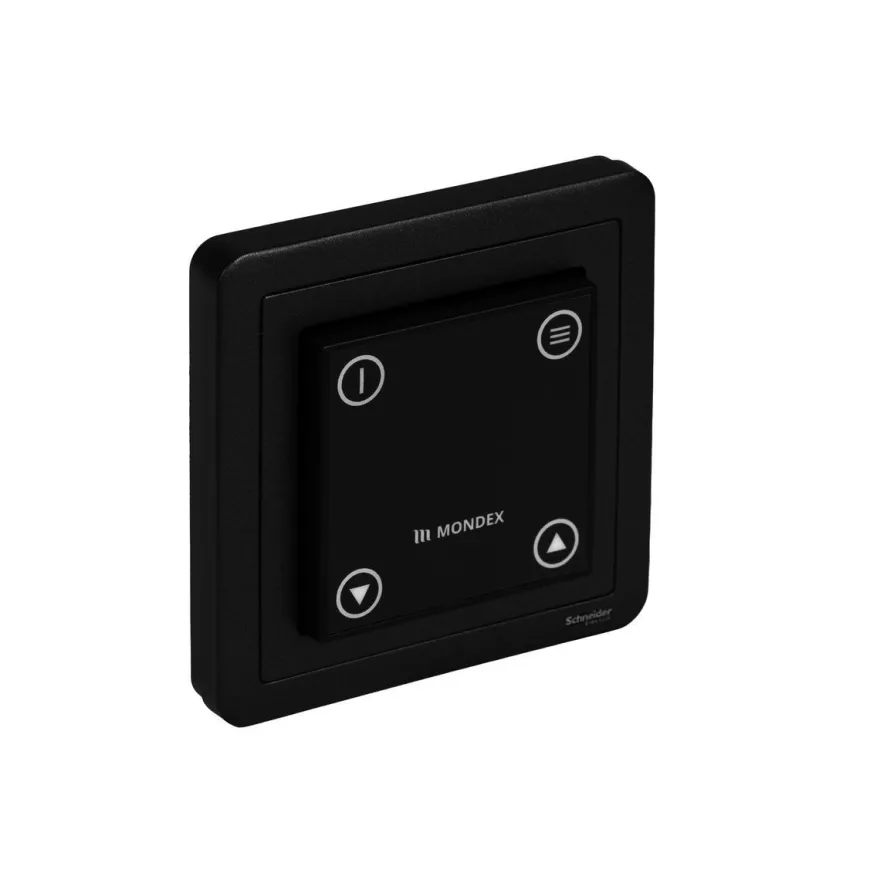 Sähkökiuas Mondex Kaira E2, 6.6kW, 6-9m³, erillinen ohjaus, musta