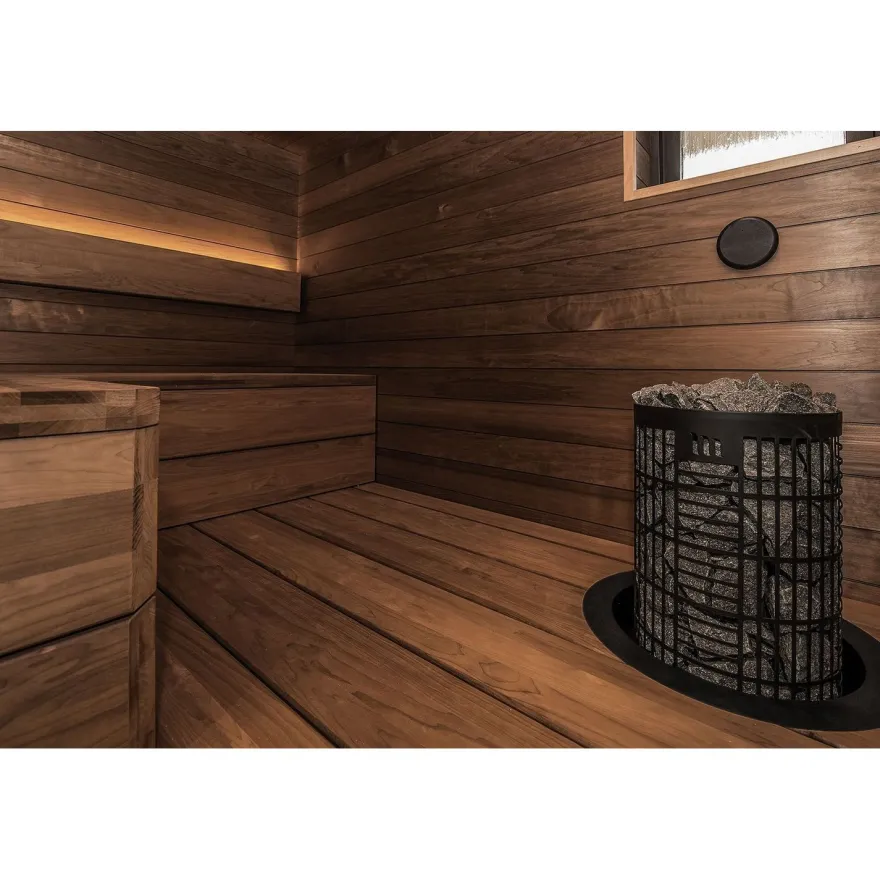 Sähkökiuas Mondex Tahko M, 10.5kW, 12-22m³, kiinteä ohjaus, musta