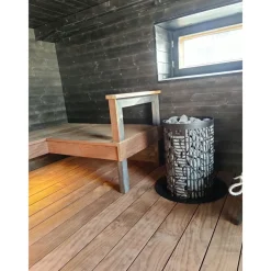 Sähkökiuas Mondex Tahko M, 10.5kW, 12-22m³, kiinteä ohjaus, musta