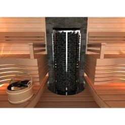 Sähkökiuas SAWO Wall Tower, 12kW, 11-18m³, erillinen ohjauskeskus