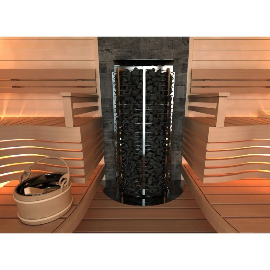Sähkökiuas SAWO Wall Tower, 12kW, 11-18m³, erillinen ohjauskeskus