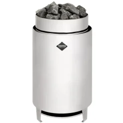 Sähkökiuas VETO SK12, 12.5kW, 12-18m³, erillinen ohjaus, kiiltävä rosteri