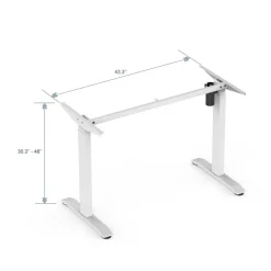 Sähköpöydän runko Bandago Economy, 1100mm, valkoinen