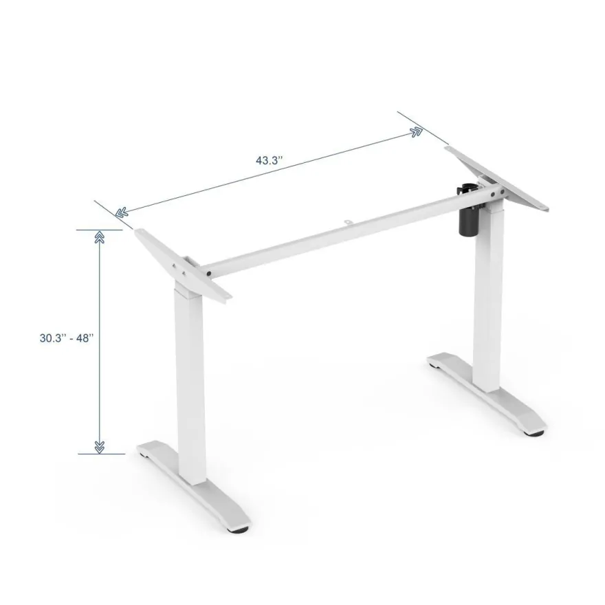 Sähköpöydän runko Bandago Economy, 1100mm, valkoinen