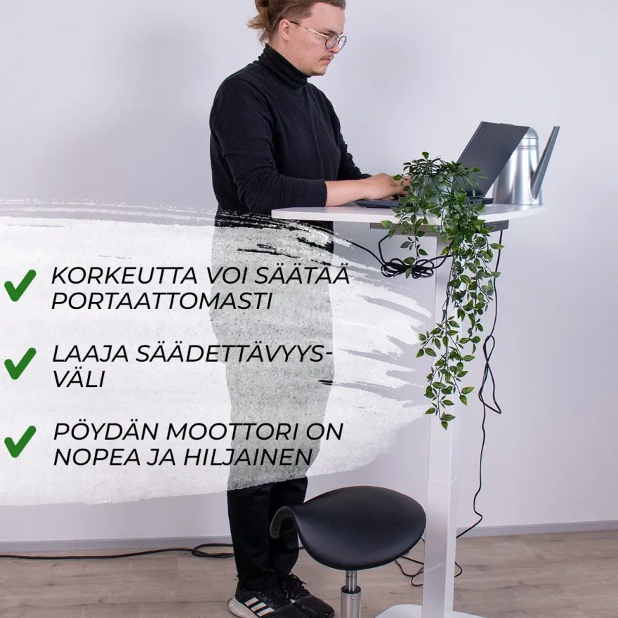 Sähköpöytä Lykke L200 90x55cm eri värejä