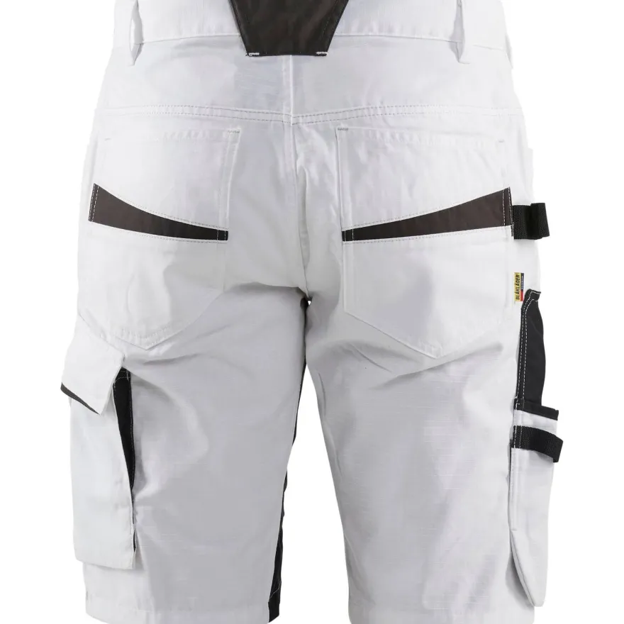 Shortsit Blåkläder 1094 Stretch, valkoinen/tummanharmaa