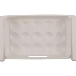 Säilytysastia kananmunille Linento Eggies, 31.5x17.8x4.5cm, valkoinen