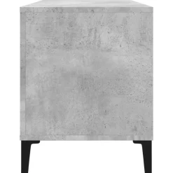 Säilytyskaappi LP-levyille betoninharmaa 100x38x48 cm puu (31985)