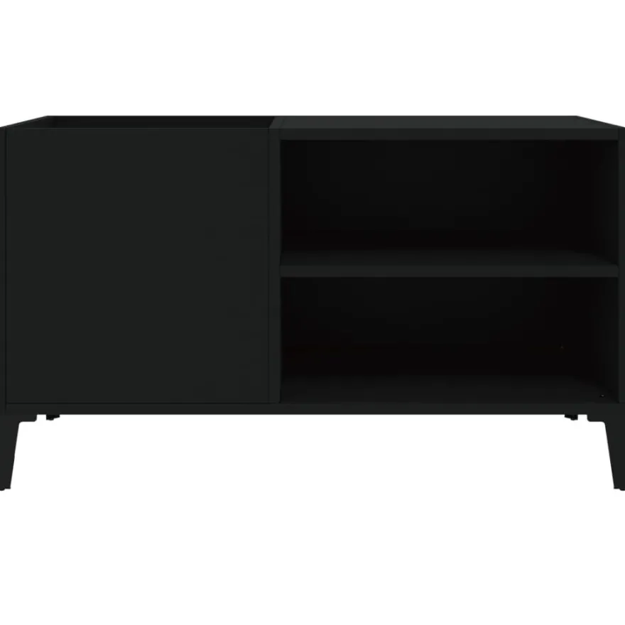 Säilytyskaappi LP-levyille musta 84,5x38x48 cm tekninen puu (31950)