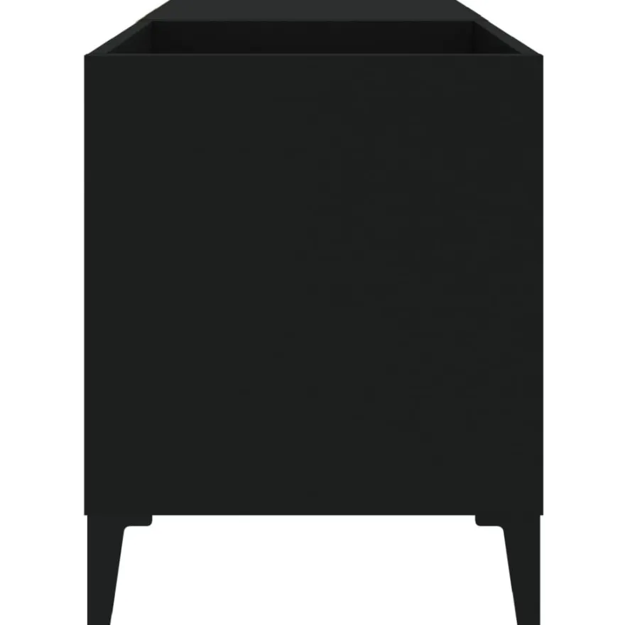Säilytyskaappi LP-levyille musta 84,5x38x48 cm tekninen puu (31950)