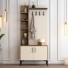 Säilytyskokonaisuus Linento Furniture Viyana 90cm, ruskea/valkoinen