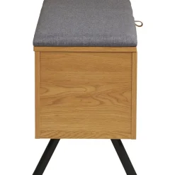 Säilytyspenkki House Nordic Barco, 92x33x48cm, ruskea/harmaa