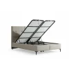 Säilytyssänky + sängynpääty Linento Furniture Bade, ilman patjaa, beige