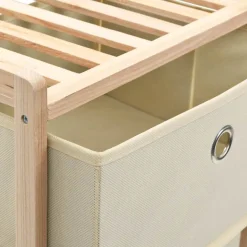 Säilytysteline 5 kangaskorilla setripuu beige