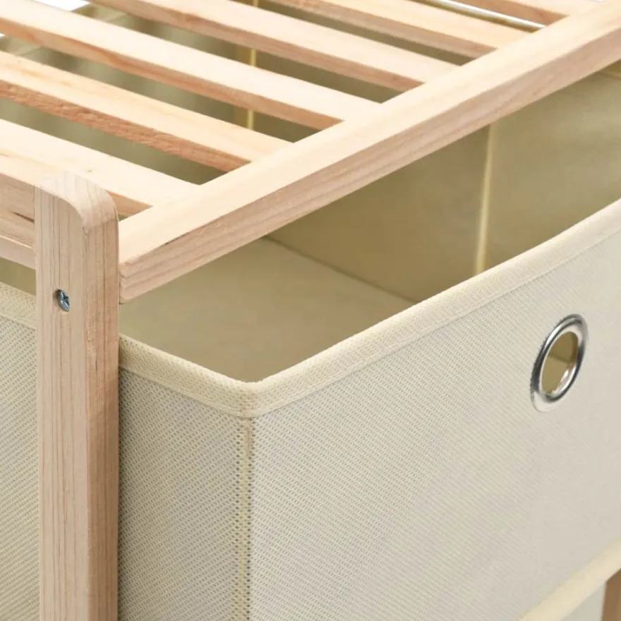 Säilytysteline 5 kangaskorilla setripuu beige