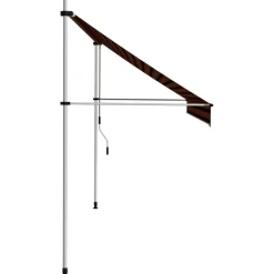 Sisäänkelattava markiisi 300 cm oranssi ja ruskea