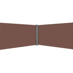 Sisäänvedettävä sivumarkiisi 160x600 cm ruskea