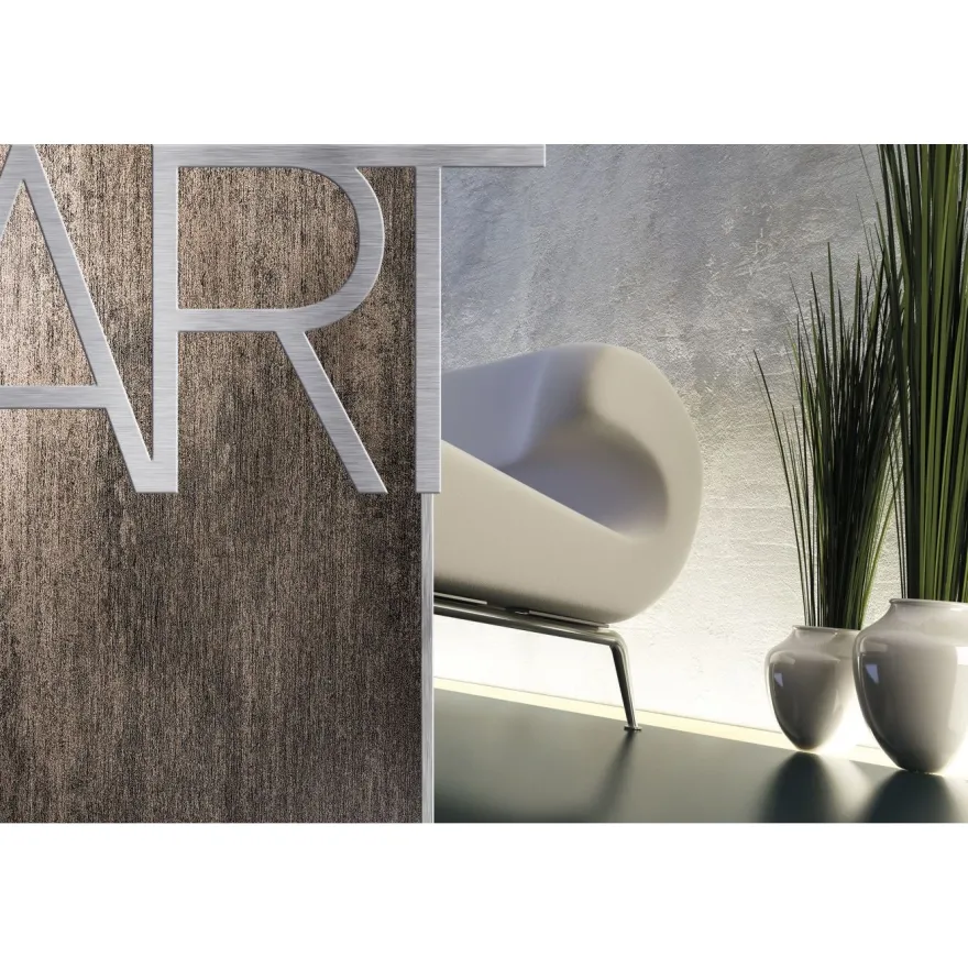 Sisustuslevy Maler ART, 8x616x2800mm, MDF, metalli, platina