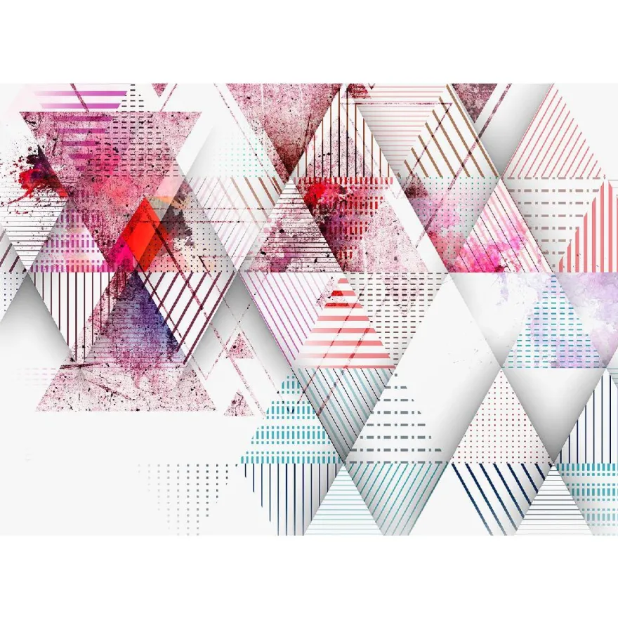 Sisustustarra Artgeist Triangular World, eri kokoja