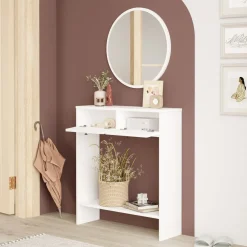 Sivupöytä Linento Furniture Lr1, valkoinen