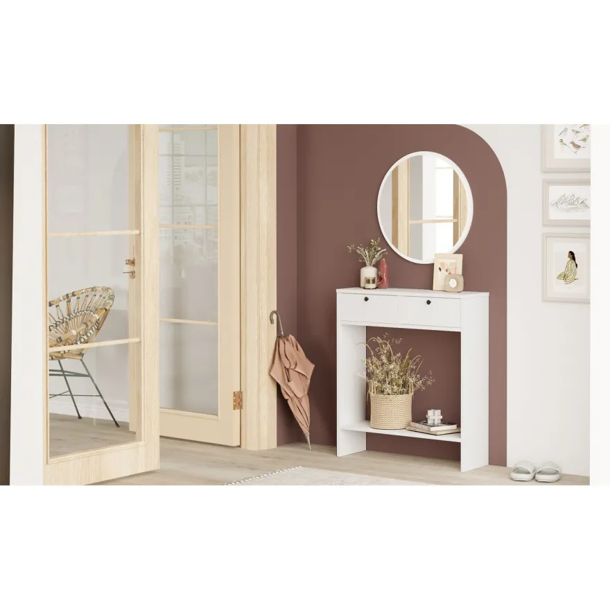 Sivupöytä Linento Furniture Lr1, valkoinen