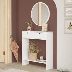 Sivupöytä Linento Furniture Lr1, valkoinen