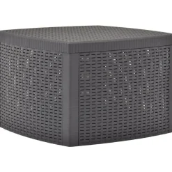 Sivupöytä, mokka, 54x54x36,5 cm, muovi