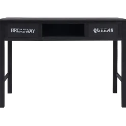 Sivupöytä musta 110x45x76 cm puu