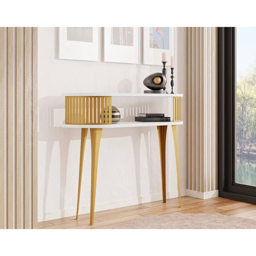 Sivupöytä Nomla ROENNI, GOLD soikea, eri värejä