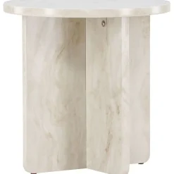 Sivupöytä Venture Home Ålesund, ø50cm, beige