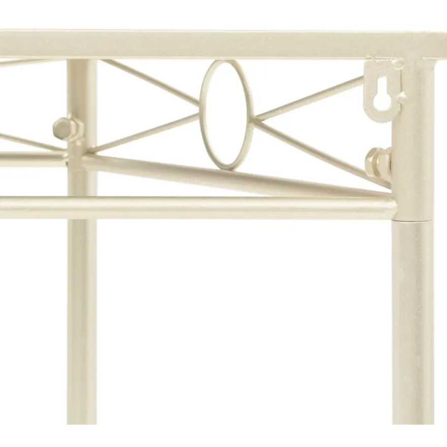 Sivupöytä vintagetyyli metalli 87x34x73 cm kulta