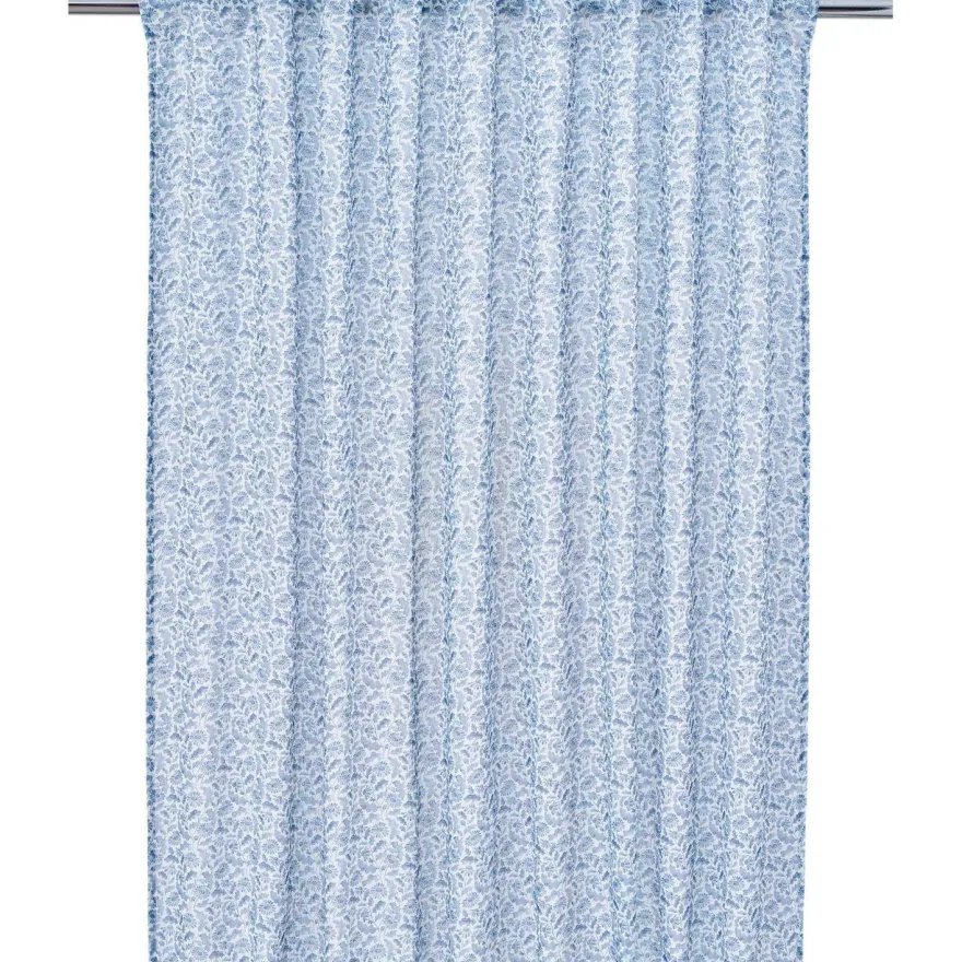 Sivuverho Svanefors Yrsa, 140x280cm, 2kpl/pkt, sininen