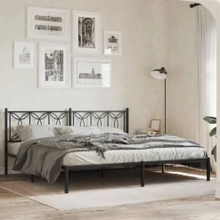 Sängynpääty metalli, musta tai valkoinen, eri kokoja (38161)