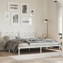 Sängynpääty metalli, musta tai valkoinen, eri kokoja (38161)