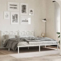 Sängynpääty metalli, musta tai valkoinen, eri kokoja (38161)
