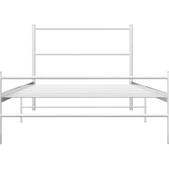 Sängynrunko Basic, valkoinen metalli, 100x200 cm