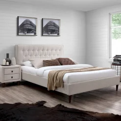 Sängynrunko Home4You Emilia 120x200cm, beige