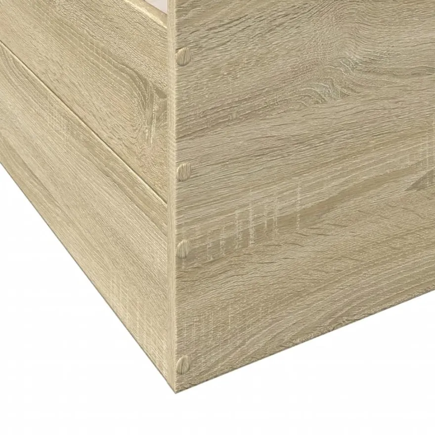 Sängynrunko laatikoilla, tekninen puu, eri kokoja ja värejä (38001)
