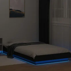 Sängynrunko LED-valoilla, tekninen puu, eri värejä ja kokoja (38011)