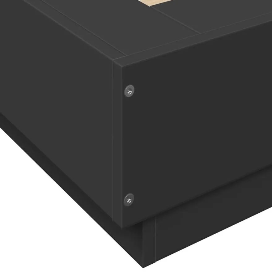 Sängynrunko LED-valoilla, tekninen puu, eri värejä ja kokoja (38011)