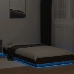 Sängynrunko LED-valoilla, tekninen puu, eri värejä ja kokoja (38011)