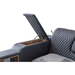 Sängynrunko Linento Furniture Escape Smart, 240x290cm, hierontatoiminto, USB-portti, äänentoisto, musta
