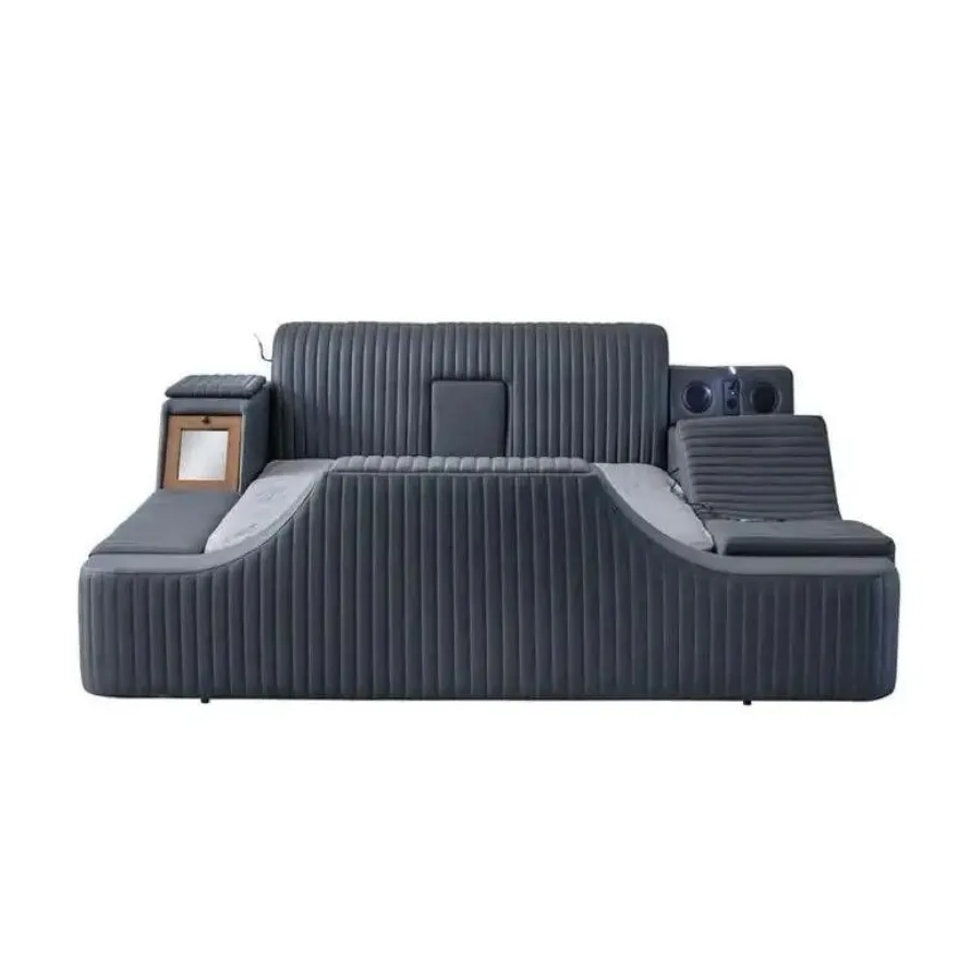 Sängynrunko Linento Furniture Sunshine Smart, 250x290cm, USB-portti, äänentoisto, hierontamekanismi
