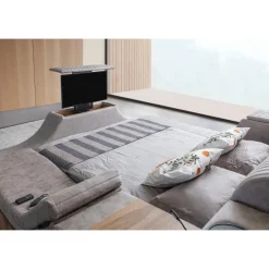 Sängynrunko Linento Furniture Sunshine Smart, 250x290cm, USB-portti, äänentoisto, hierontamekanismi