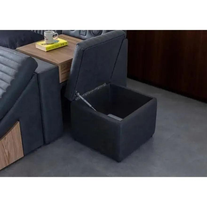 Sängynrunko Linento Furniture Sunshine Smart, 250x290cm, USB-portti, äänentoisto, hierontamekanismi